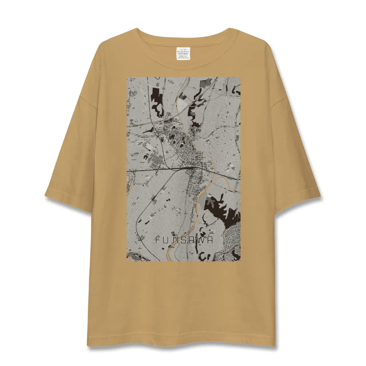 【藤沢(神奈川県)】地図柄ビッグシルエットTシャツ