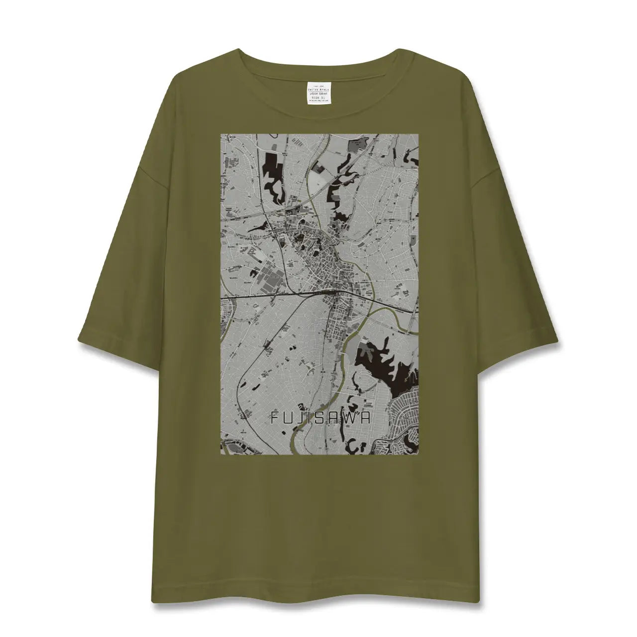 【藤沢(神奈川県)】地図柄ビッグシルエットTシャツ