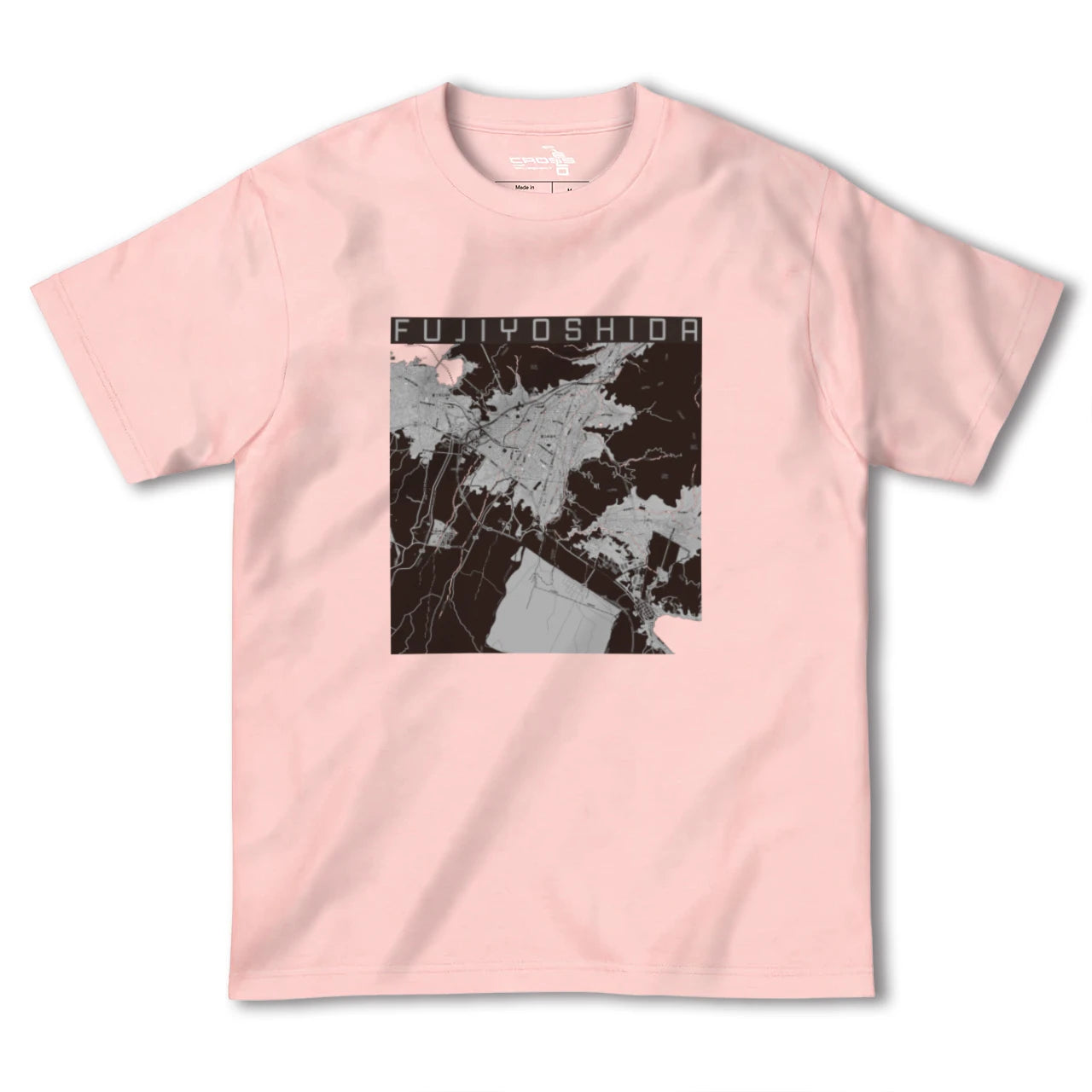 【富士吉田(山梨県)】地図柄ヘビーウェイトTシャツ