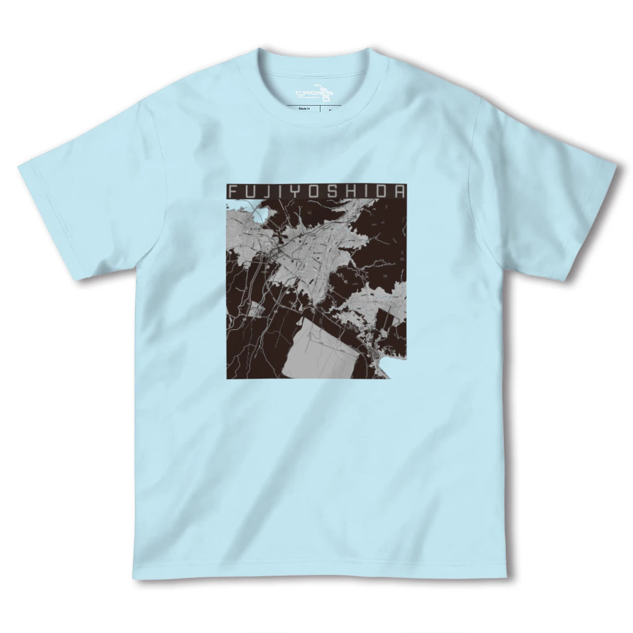 【富士吉田(山梨県)】地図柄ヘビーウェイトTシャツ