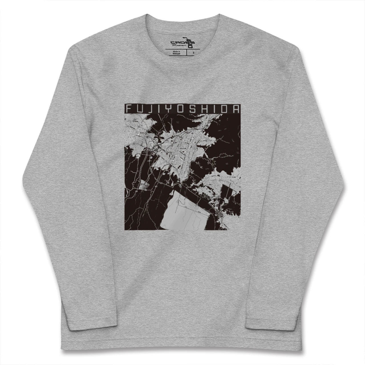 【富士吉田(山梨県)】地図柄ロングスリーブTシャツ