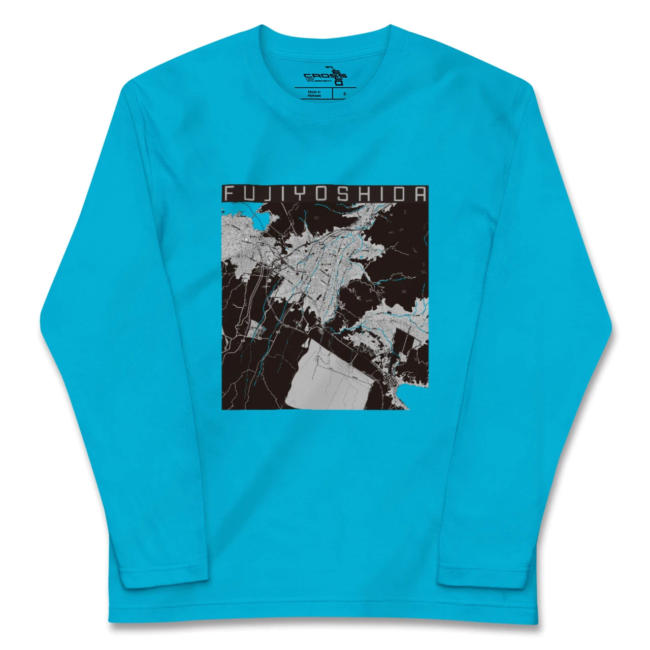 【富士吉田(山梨県)】地図柄ロングスリーブTシャツ
