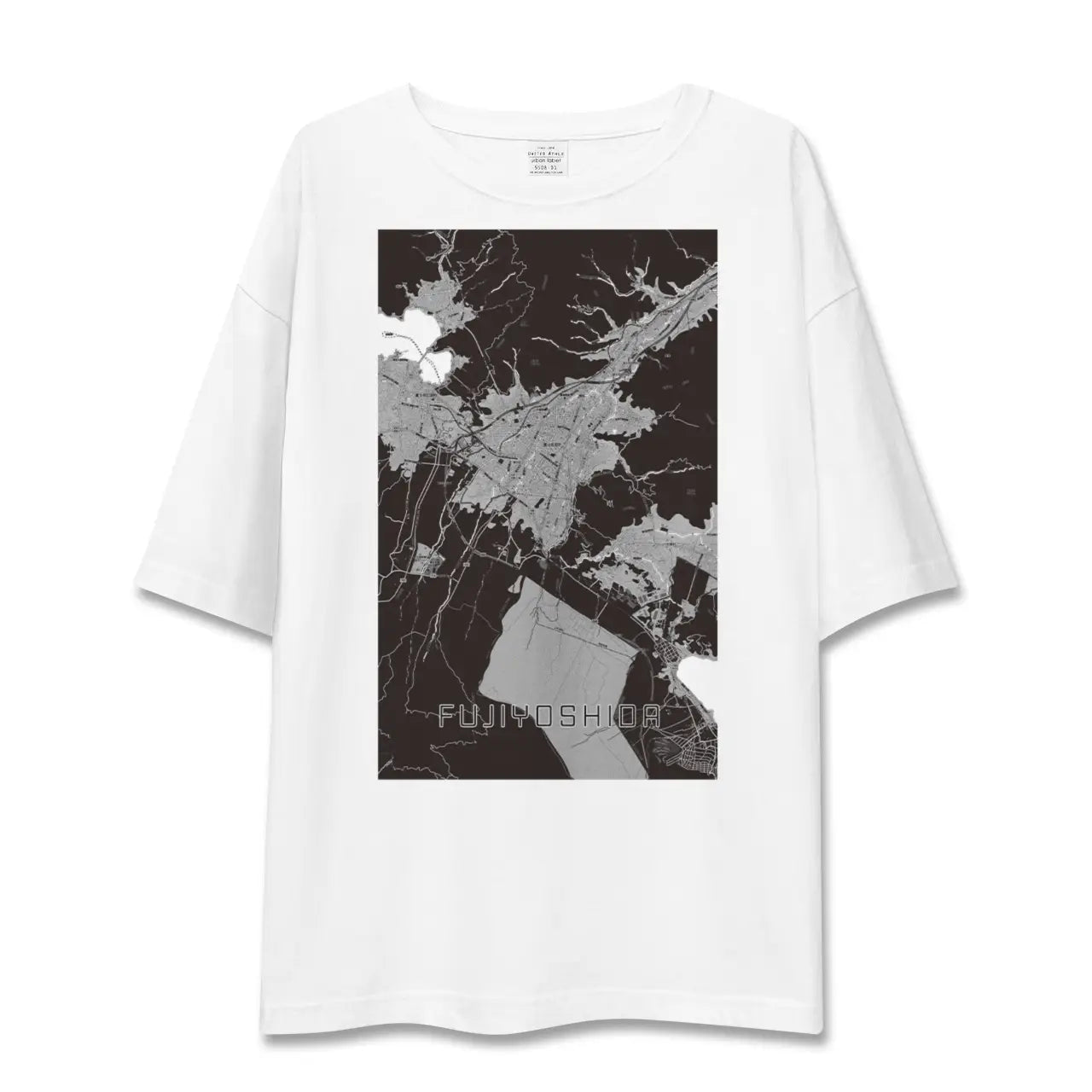 【富士吉田(山梨県)】地図柄ビッグシルエットTシャツ