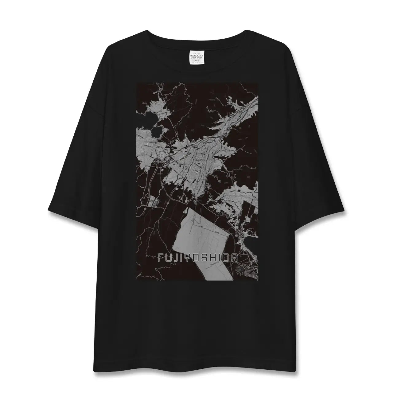 【富士吉田(山梨県)】地図柄ビッグシルエットTシャツ