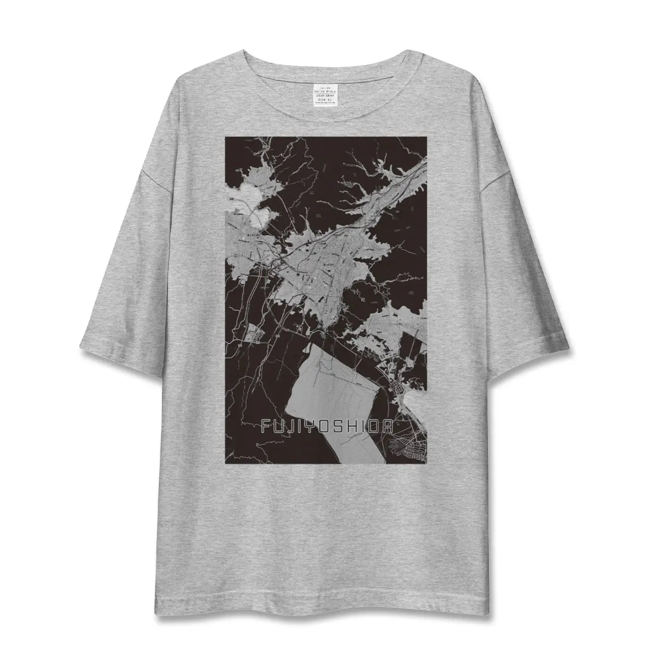【富士吉田(山梨県)】地図柄ビッグシルエットTシャツ