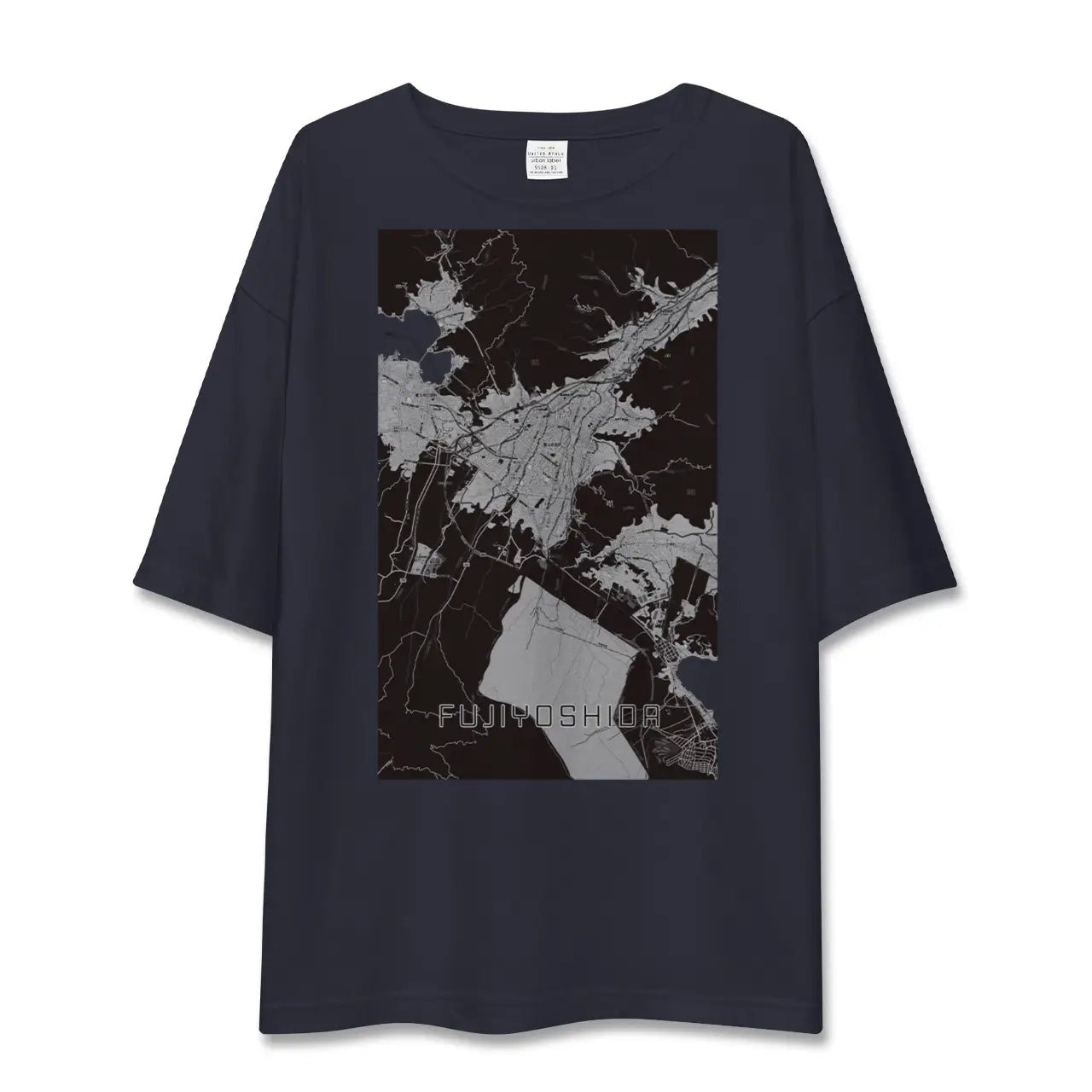 【富士吉田(山梨県)】地図柄ビッグシルエットTシャツ