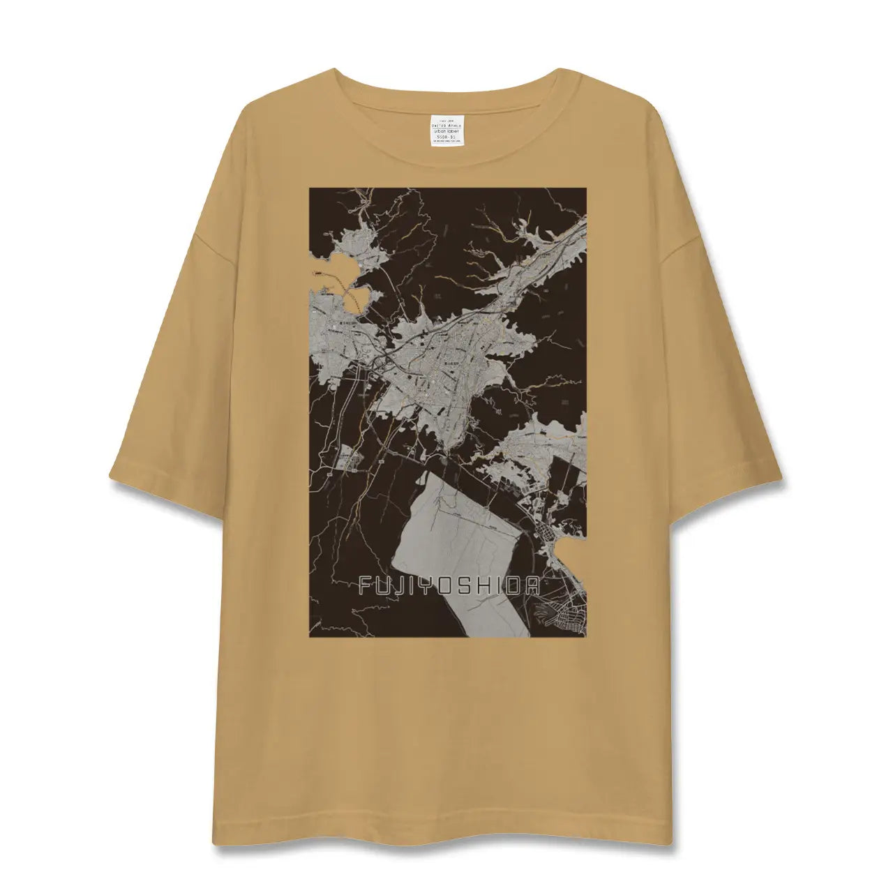 【富士吉田(山梨県)】地図柄ビッグシルエットTシャツ
