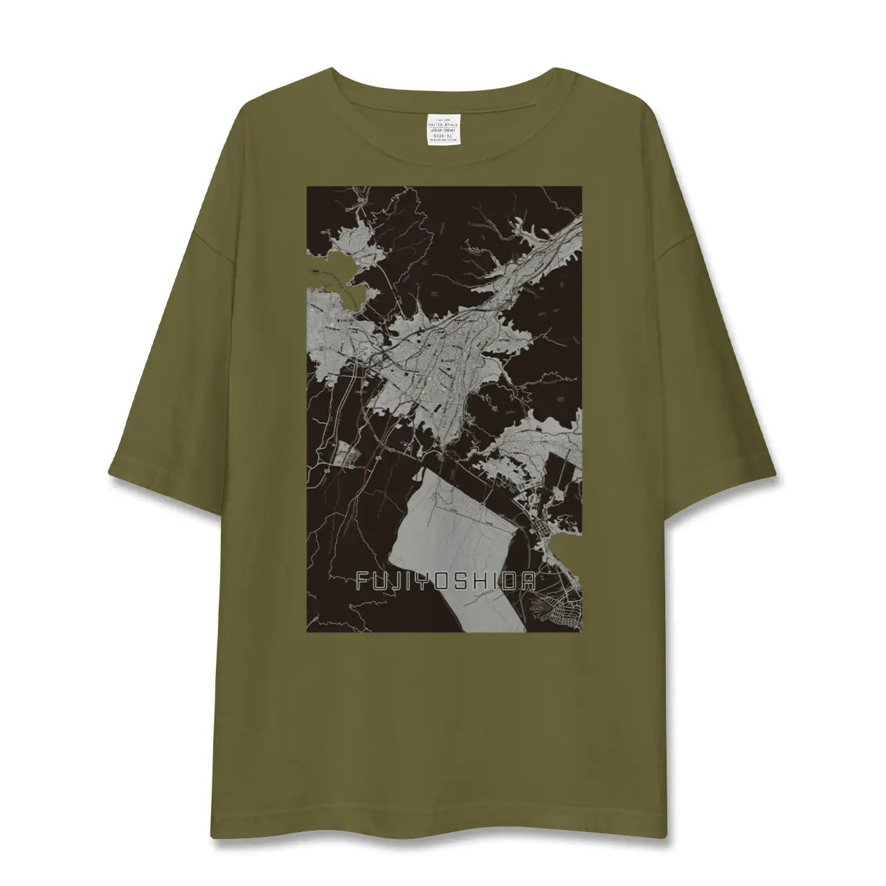 【富士吉田(山梨県)】地図柄ビッグシルエットTシャツ
