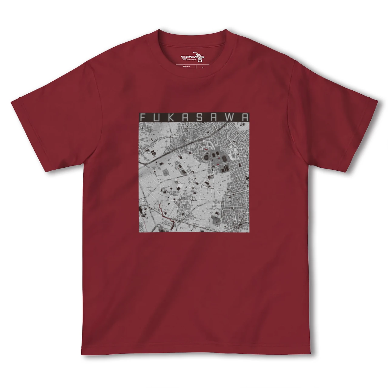 【深沢(東京都)】地図柄ヘビーウェイトTシャツ
