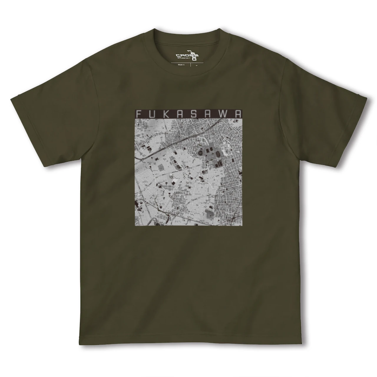 【深沢(東京都)】地図柄ヘビーウェイトTシャツ