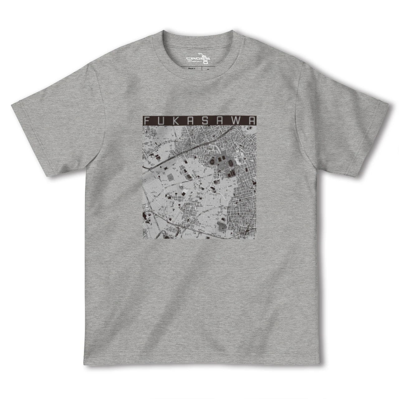 【深沢(東京都)】地図柄ヘビーウェイトTシャツ
