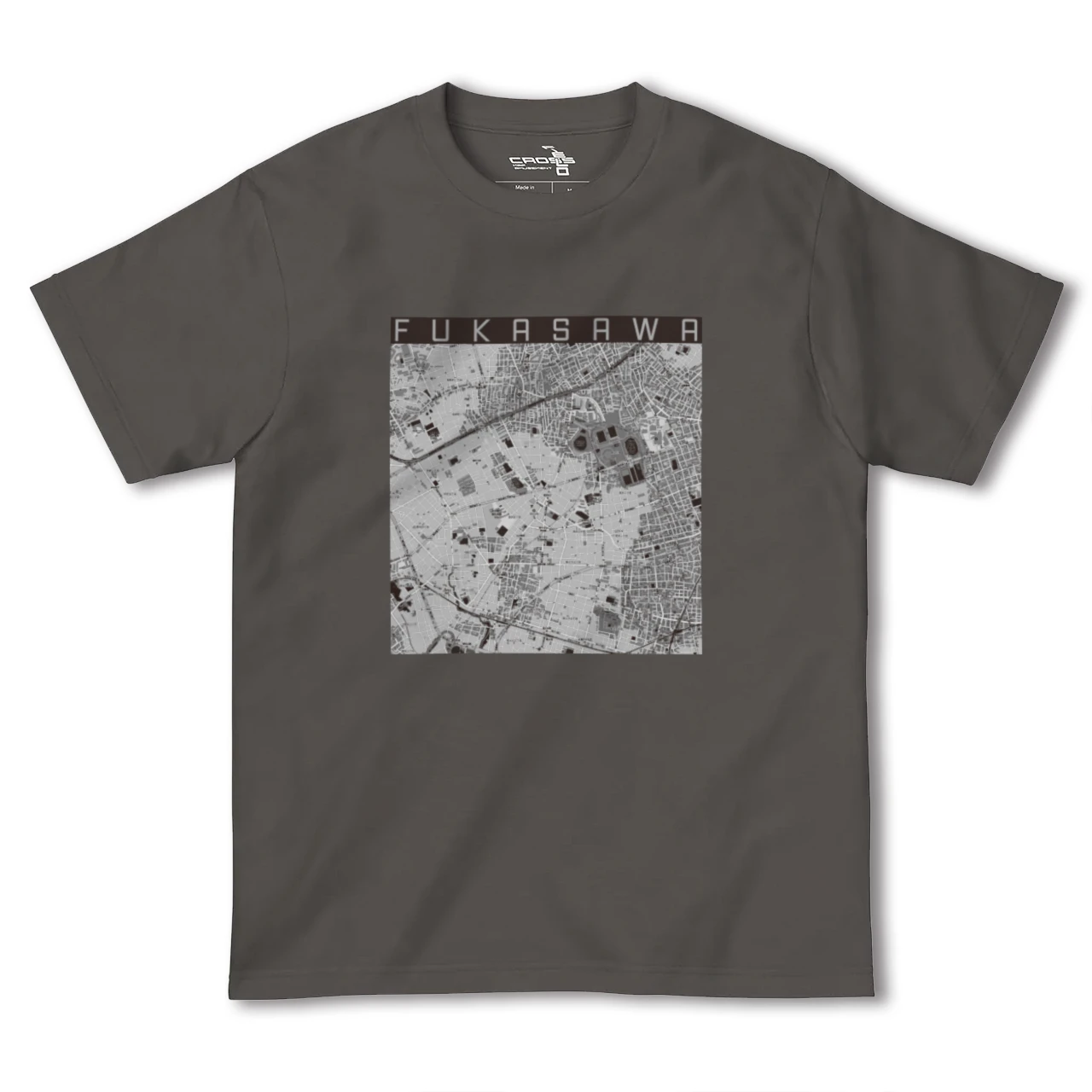 【深沢(東京都)】地図柄ヘビーウェイトTシャツ