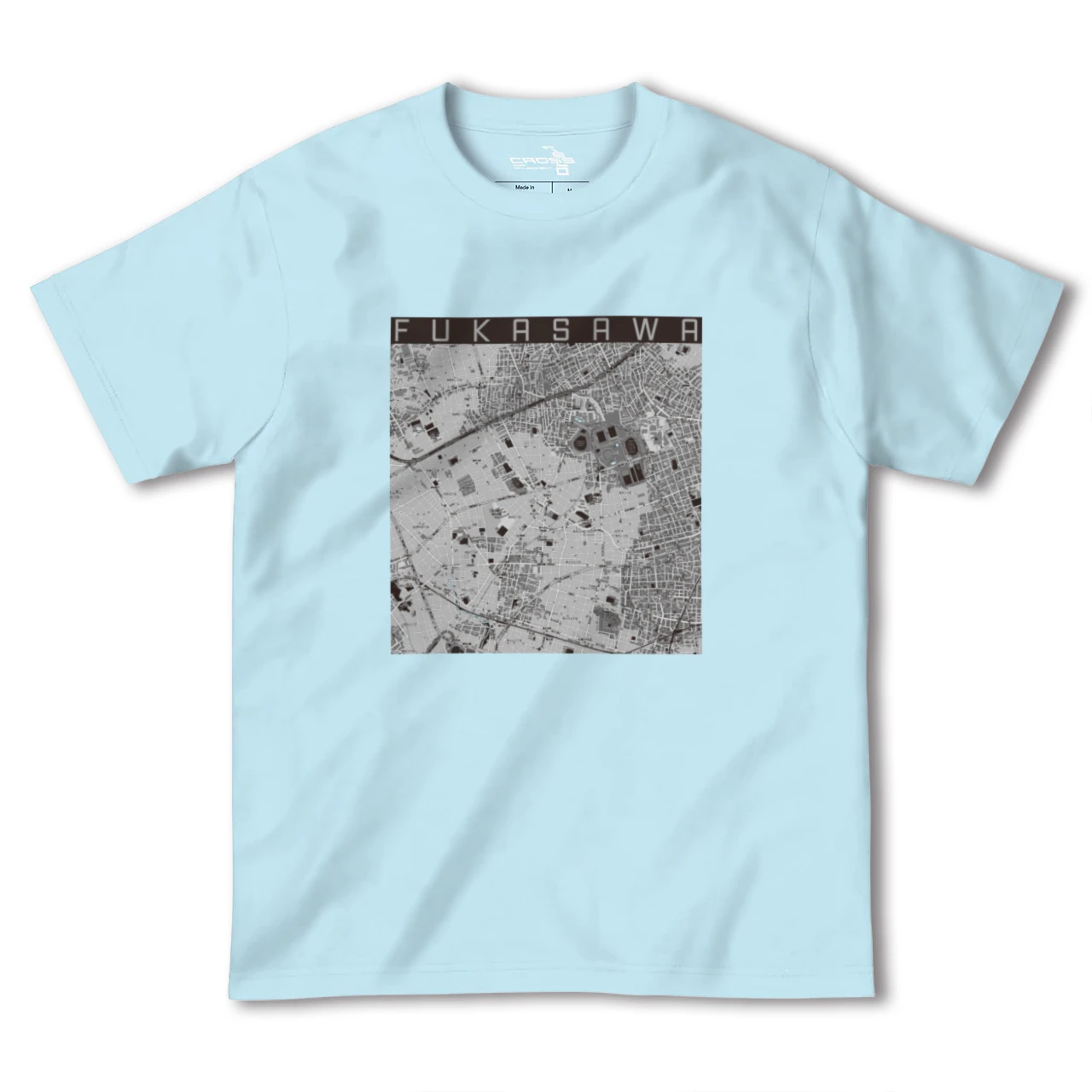 【深沢(東京都)】地図柄ヘビーウェイトTシャツ