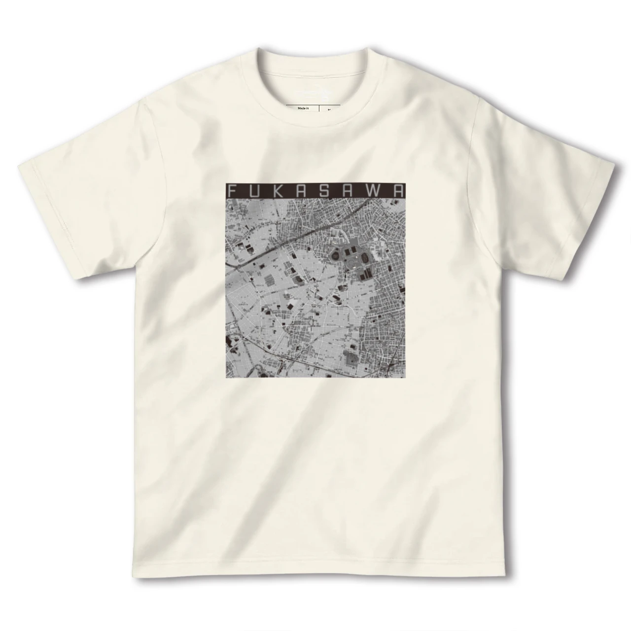 【深沢(東京都)】地図柄ヘビーウェイトTシャツ