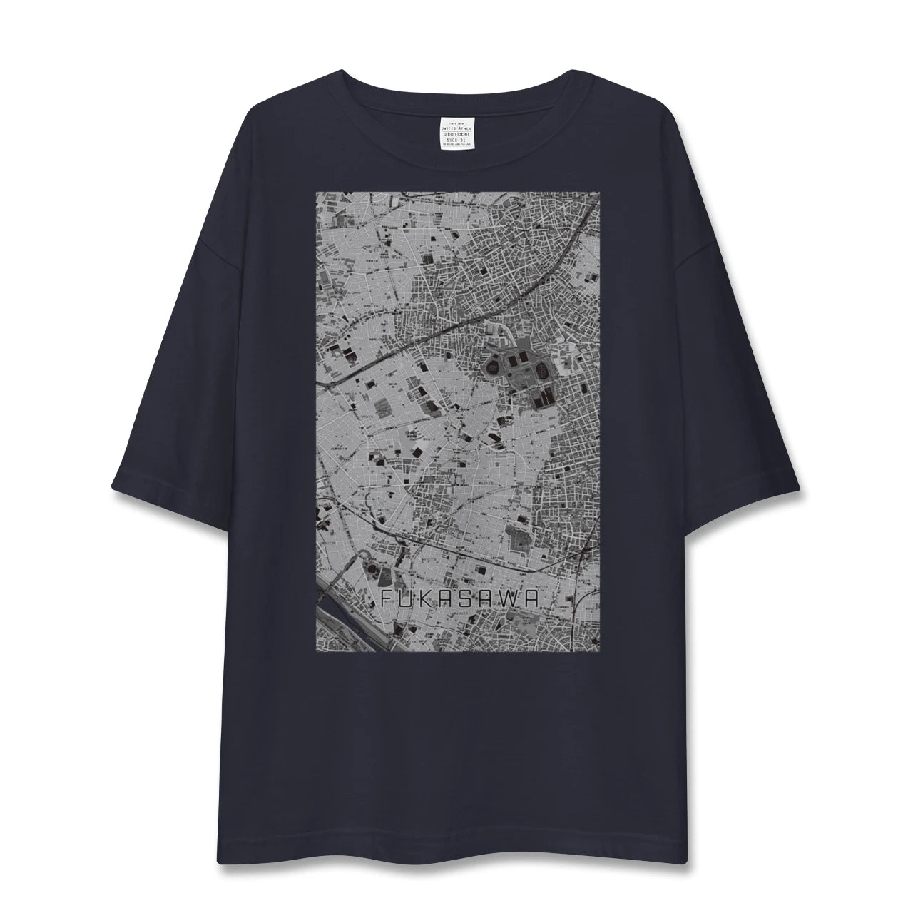 【深沢(東京都)】地図柄ビッグシルエットTシャツ