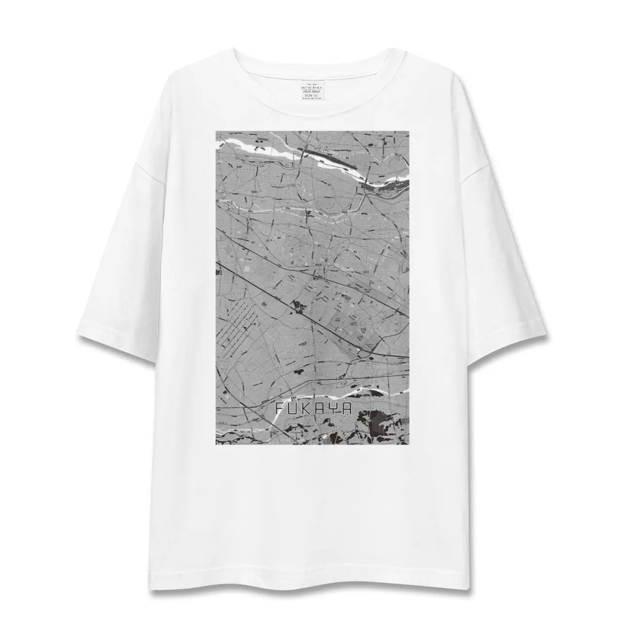 【深谷(埼玉県)】地図柄ビッグシルエットTシャツ