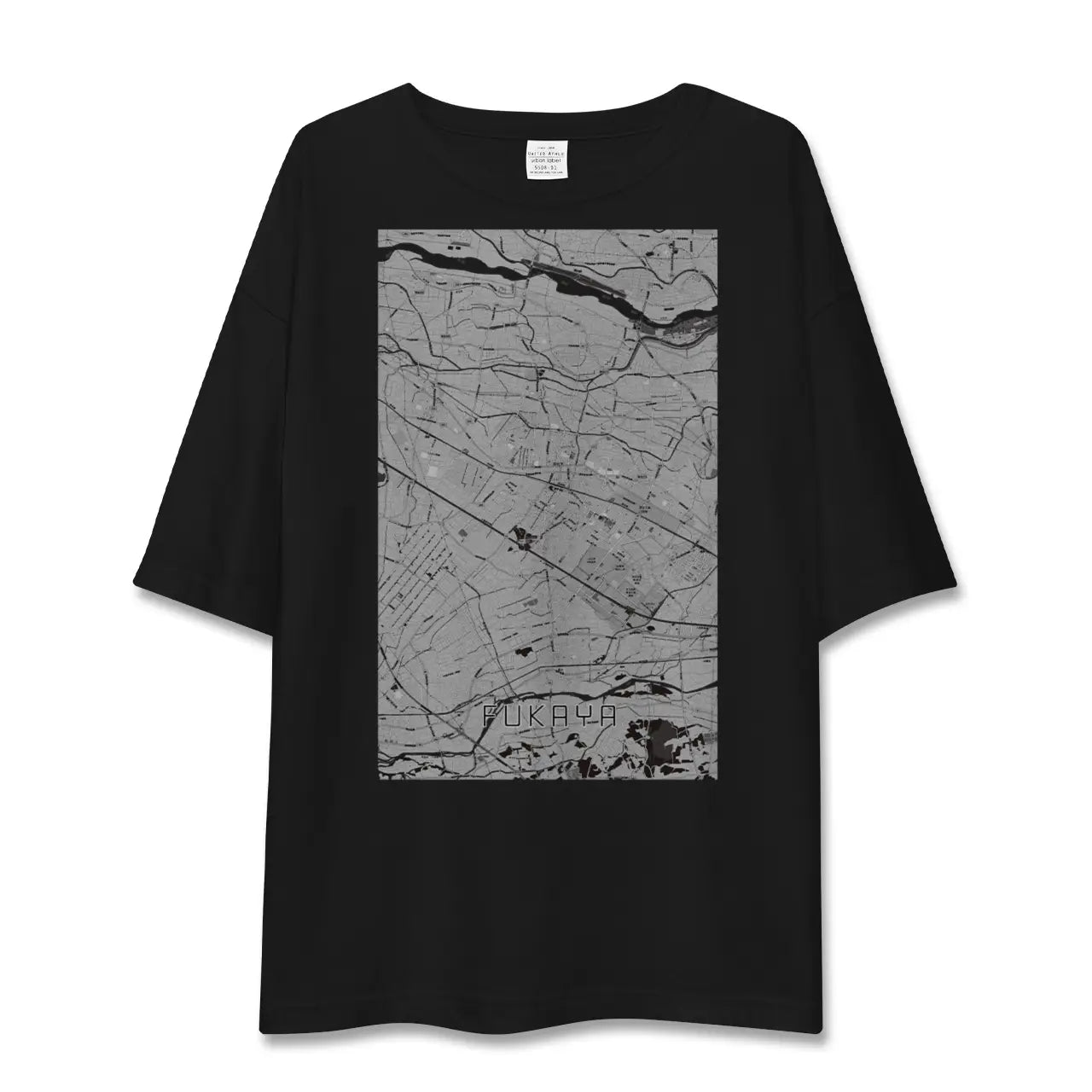 【深谷(埼玉県)】地図柄ビッグシルエットTシャツ