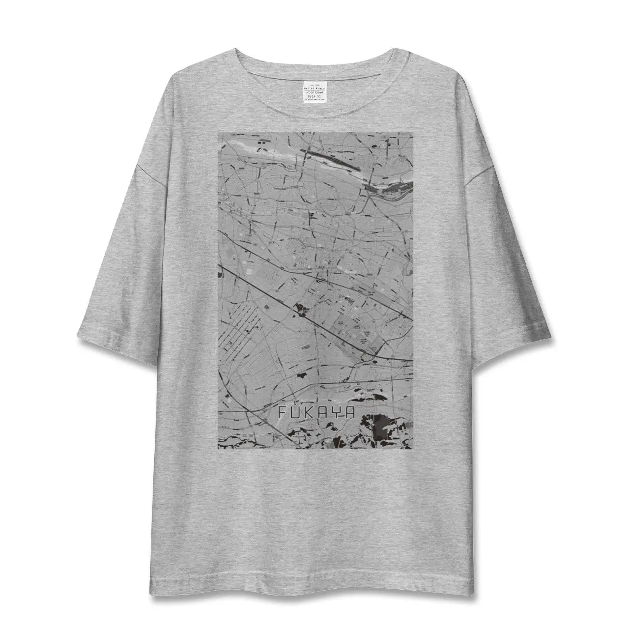 【深谷(埼玉県)】地図柄ビッグシルエットTシャツ