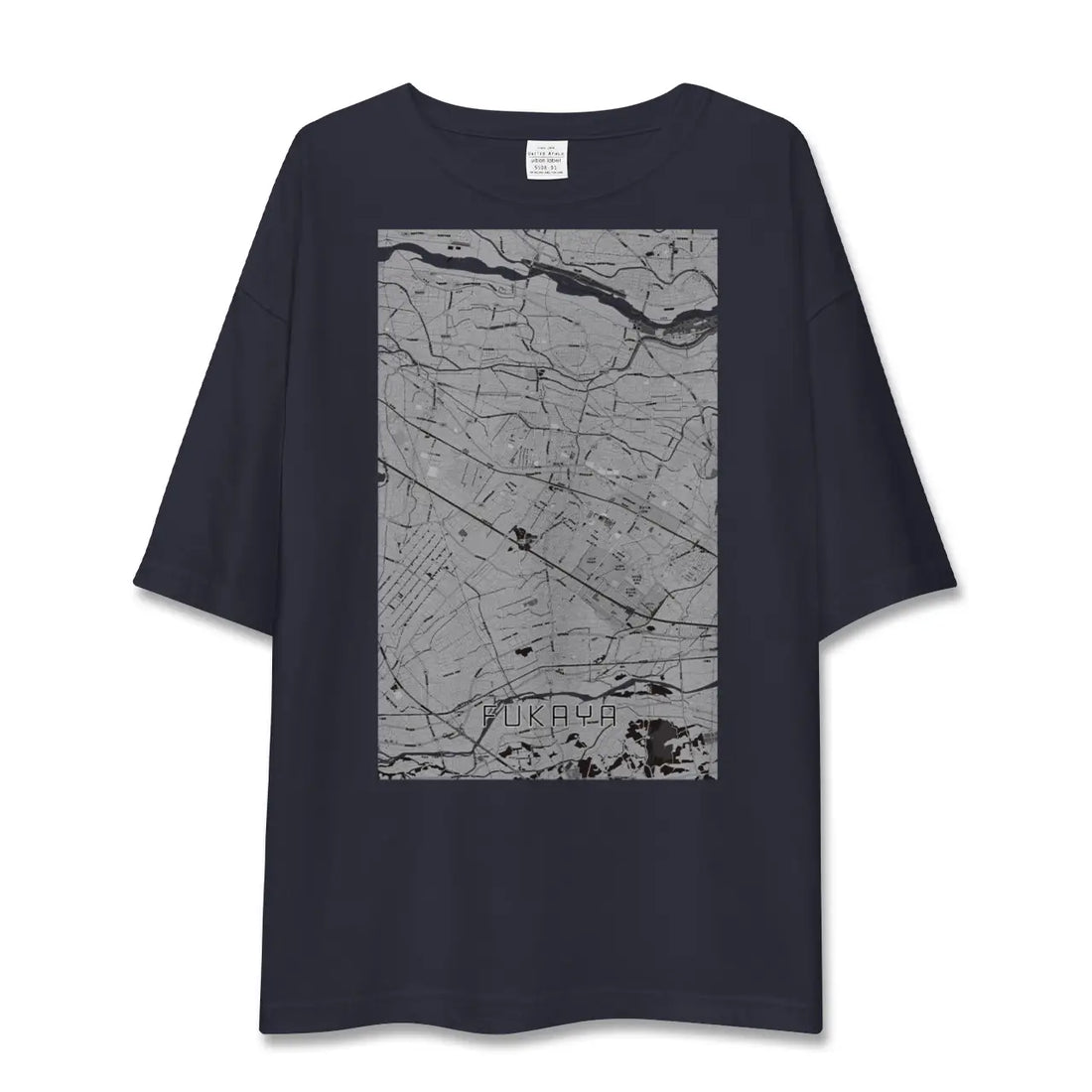 【深谷(埼玉県)】地図柄ビッグシルエットTシャツ