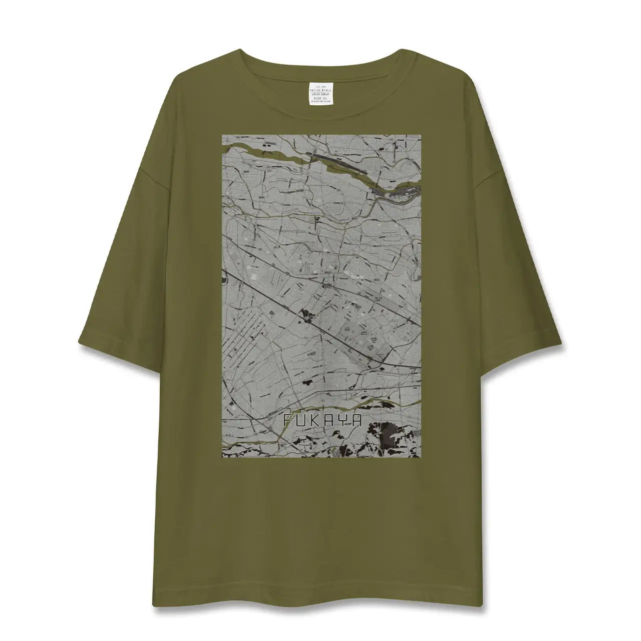 【深谷(埼玉県)】地図柄ビッグシルエットTシャツ