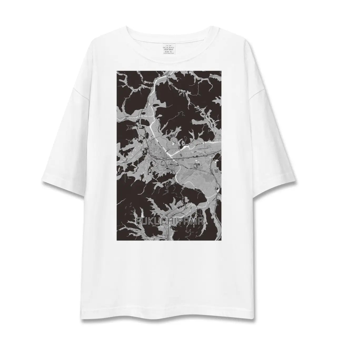 【福知山(京都府)】地図柄ビッグシルエットTシャツ