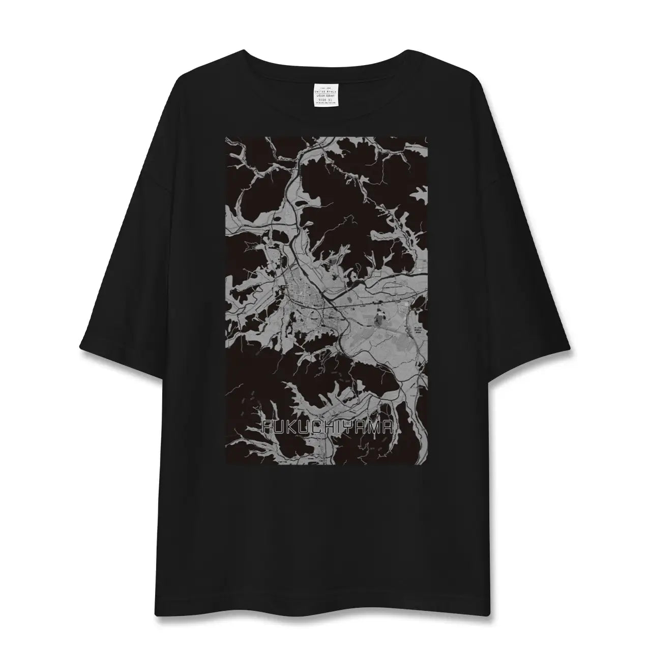 【福知山(京都府)】地図柄ビッグシルエットTシャツ