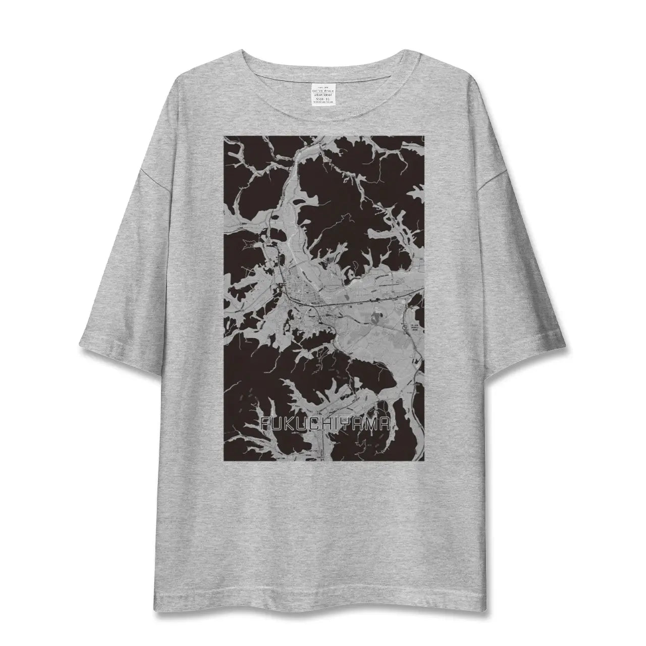 【福知山(京都府)】地図柄ビッグシルエットTシャツ
