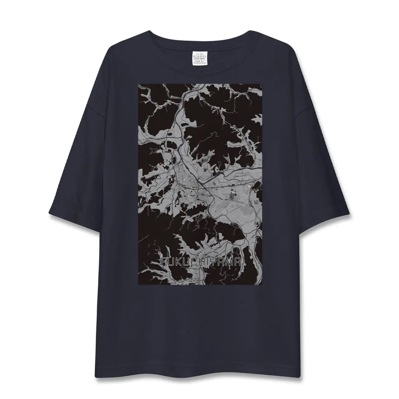 【福知山(京都府)】地図柄ビッグシルエットTシャツ