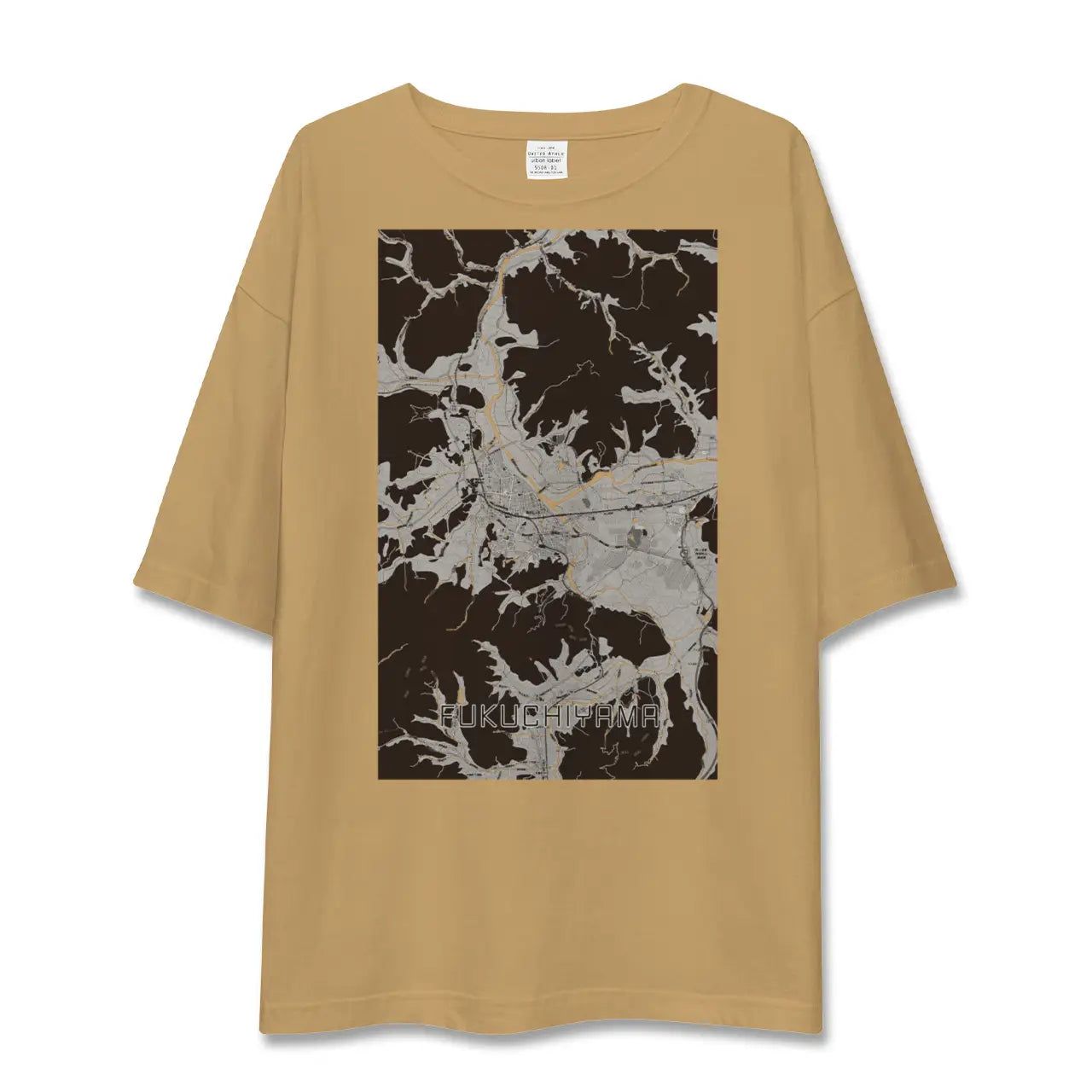 【福知山(京都府)】地図柄ビッグシルエットTシャツ