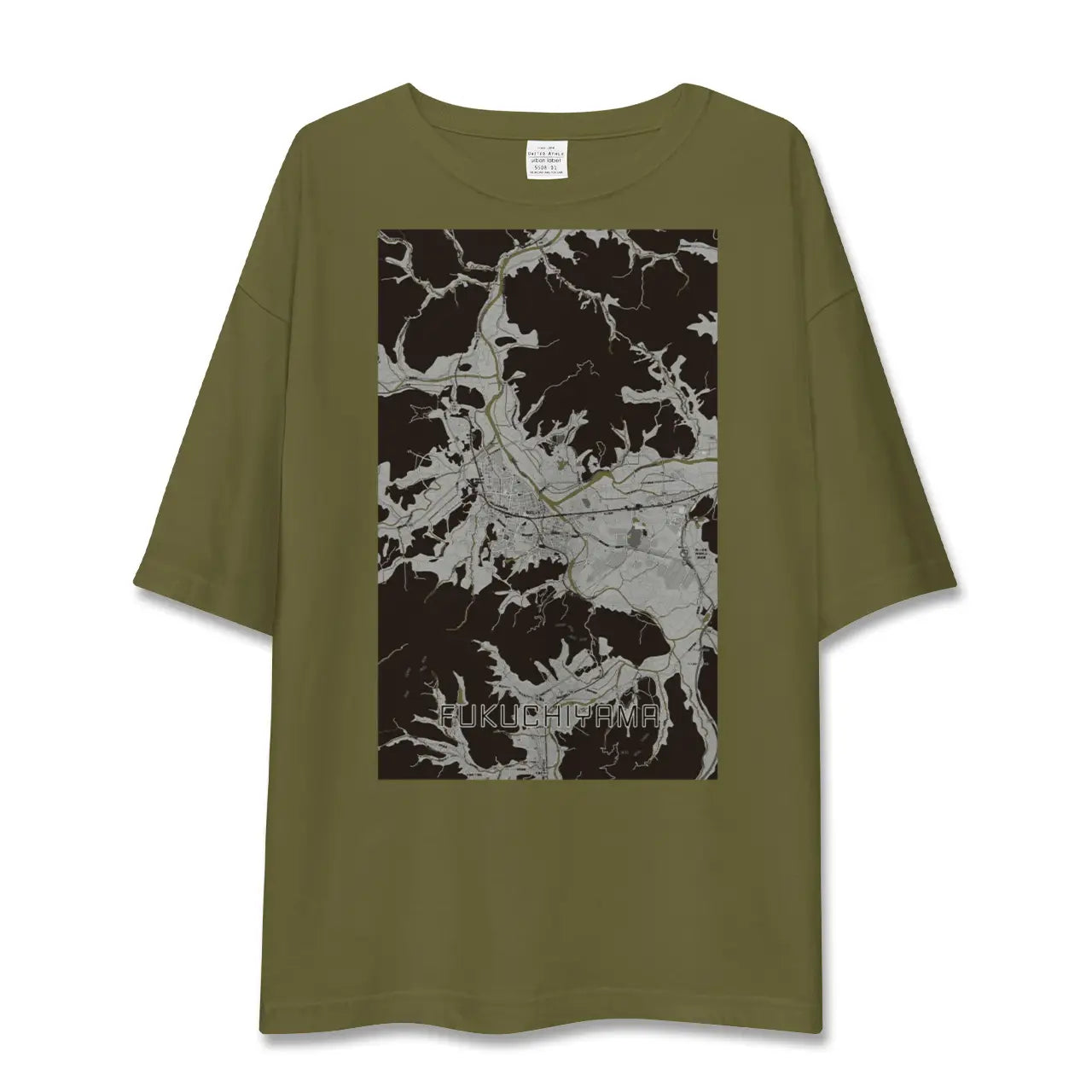 【福知山(京都府)】地図柄ビッグシルエットTシャツ