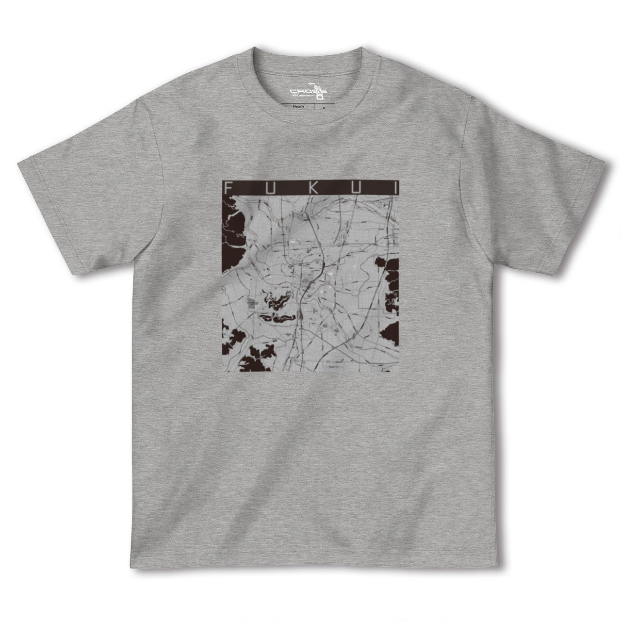 【福井(福井県)】地図柄ヘビーウェイトTシャツ