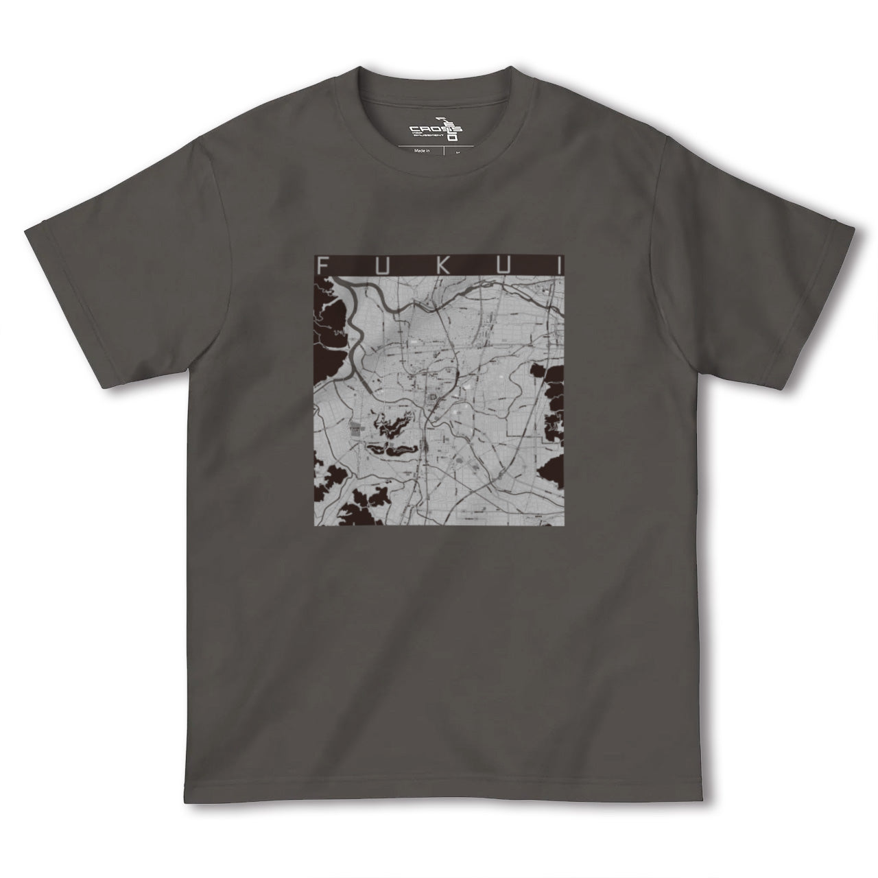 【福井(福井県)】地図柄ヘビーウェイトTシャツ