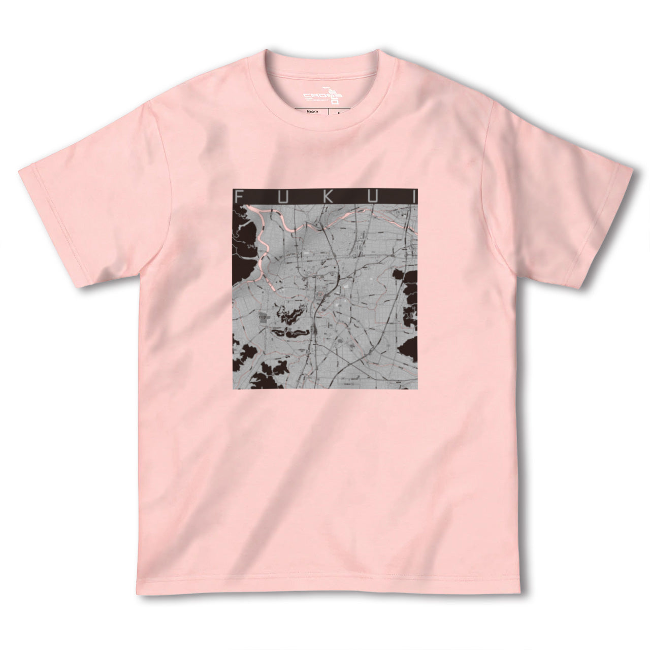 【福井(福井県)】地図柄ヘビーウェイトTシャツ