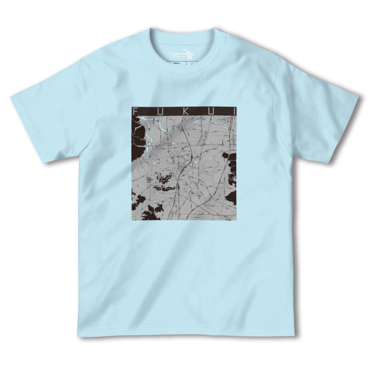 【福井(福井県)】地図柄ヘビーウェイトTシャツ