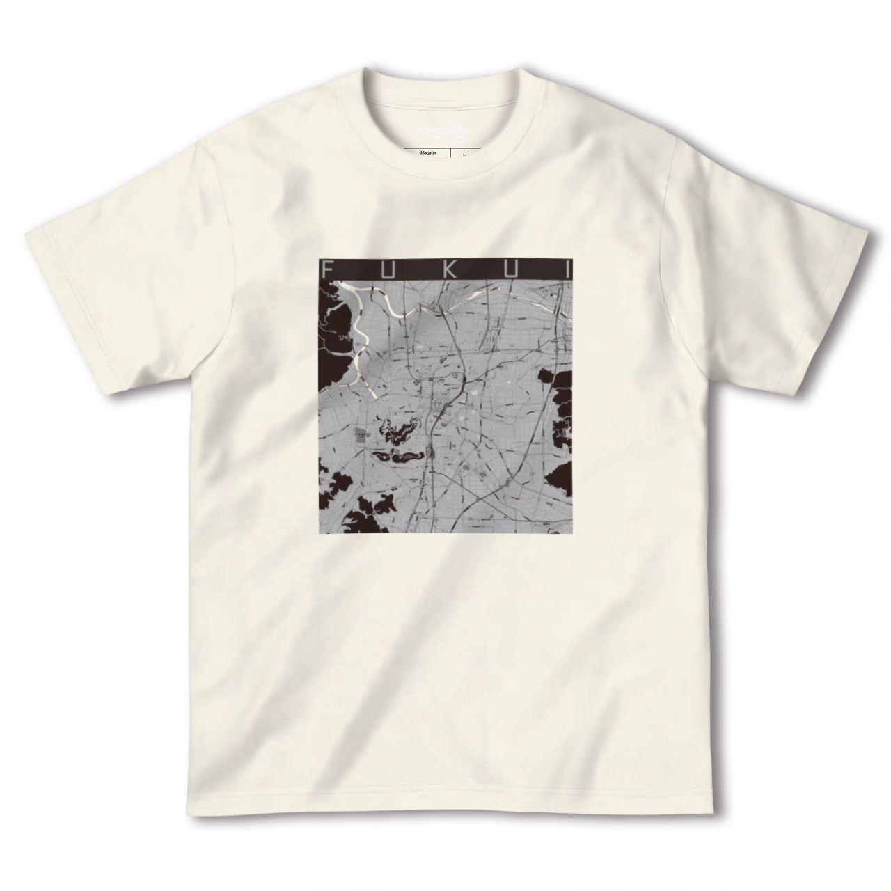 【福井(福井県)】地図柄ヘビーウェイトTシャツ