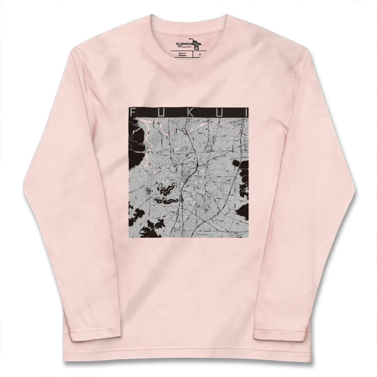 【福井(福井県)】地図柄ロングスリーブTシャツ