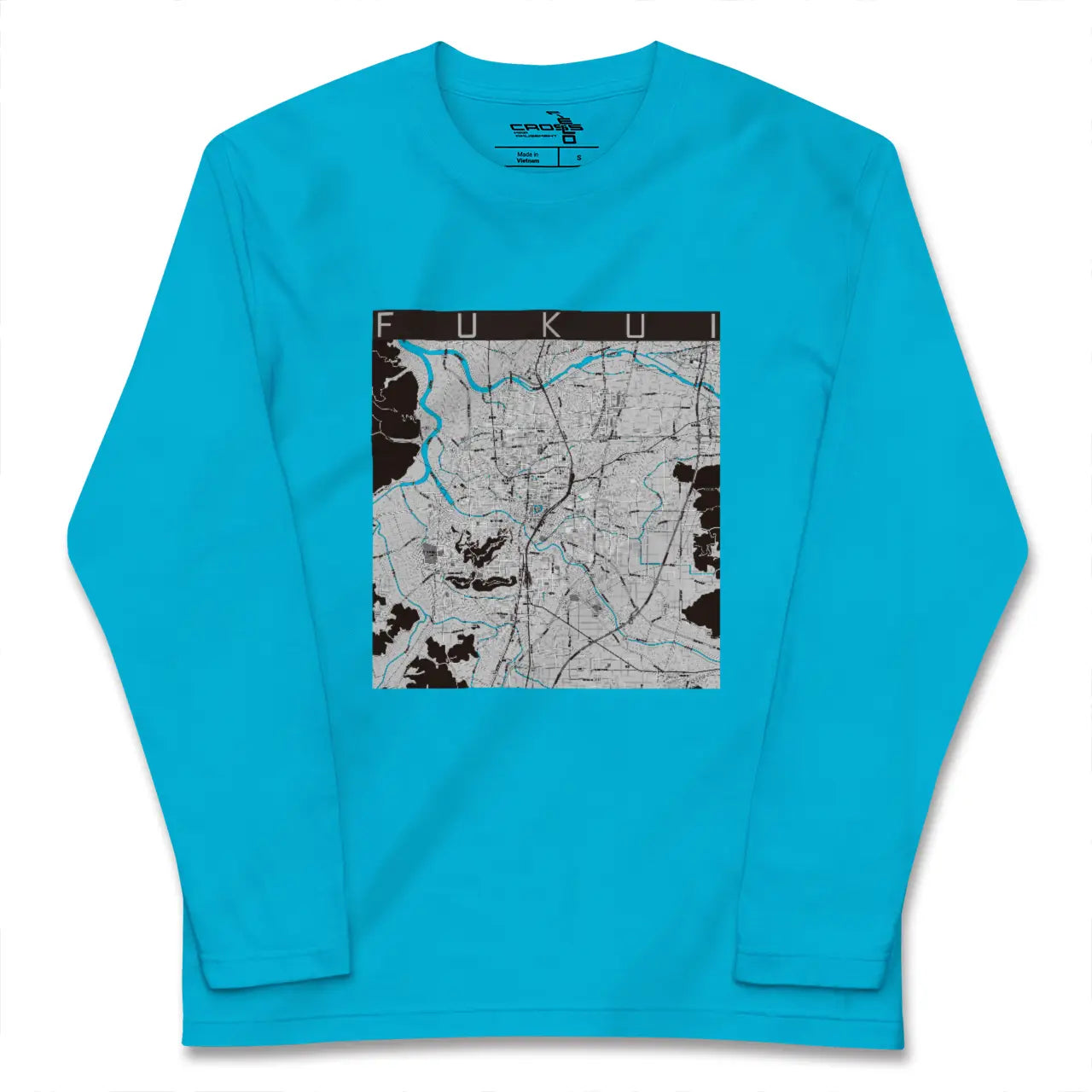 【福井(福井県)】地図柄ロングスリーブTシャツ