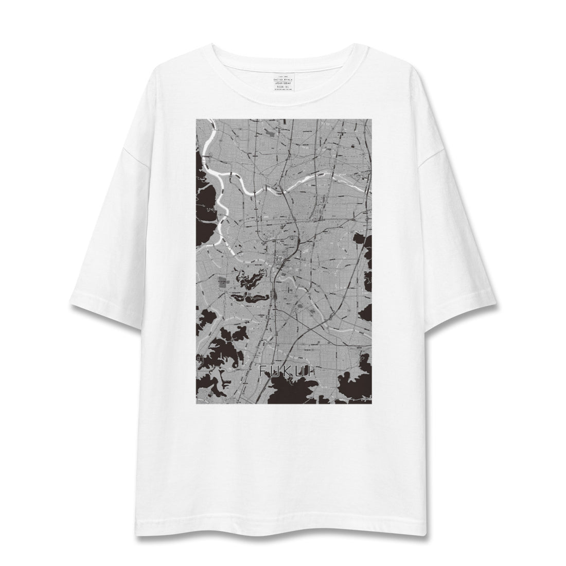 【福井(福井県)】地図柄ビッグシルエットTシャツ