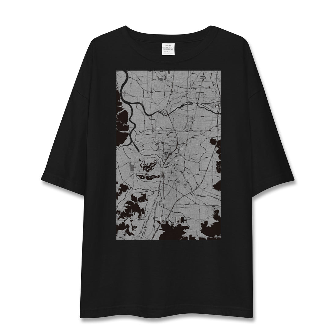 【福井(福井県)】地図柄ビッグシルエットTシャツ