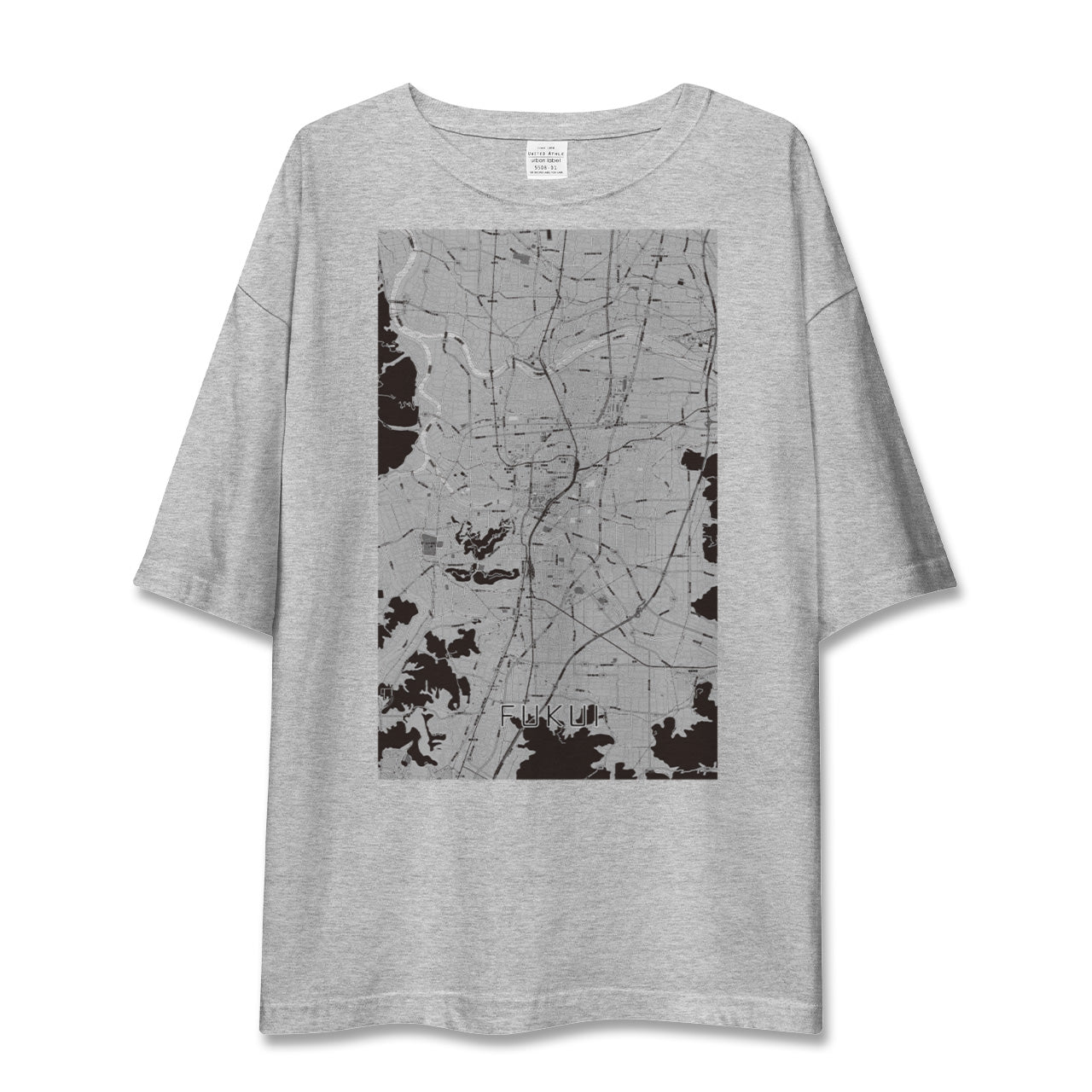 【福井(福井県)】地図柄ビッグシルエットTシャツ