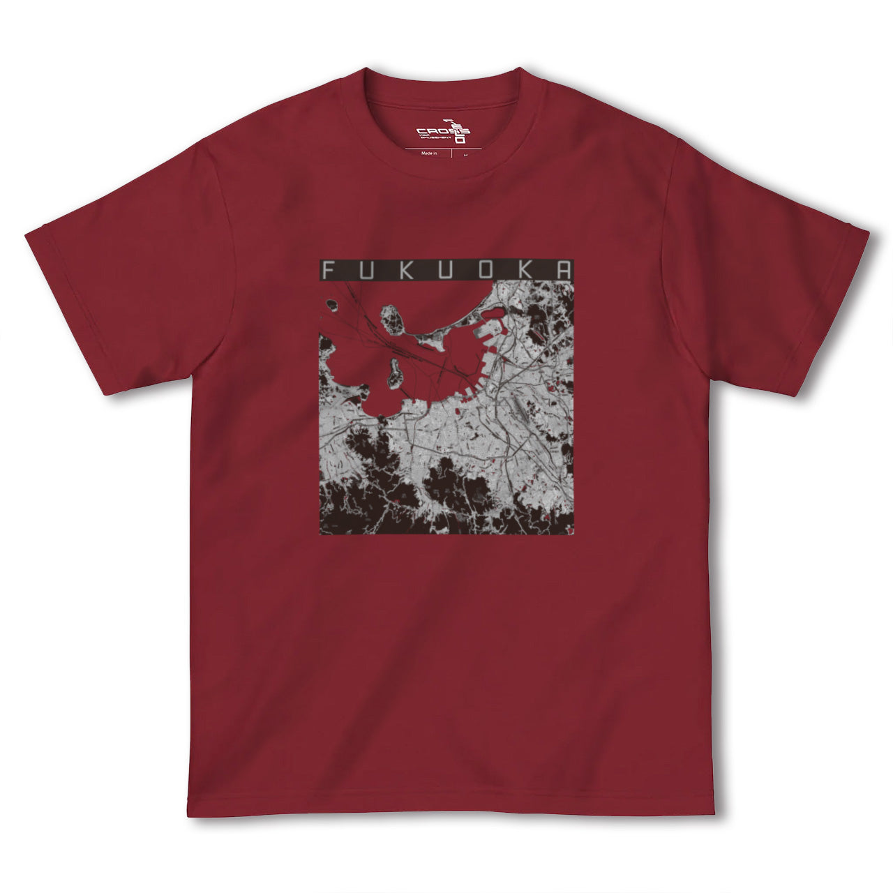 【福岡(福岡県)】地図柄ヘビーウェイトTシャツ