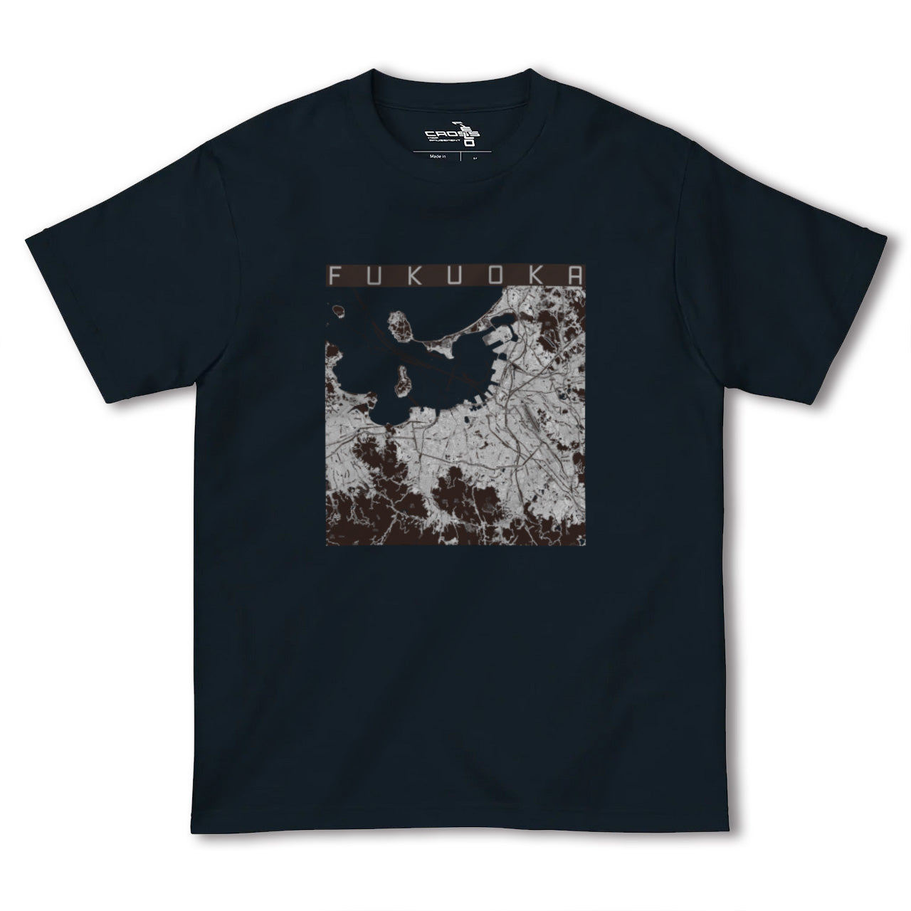 【福岡(福岡県)】地図柄ヘビーウェイトTシャツ
