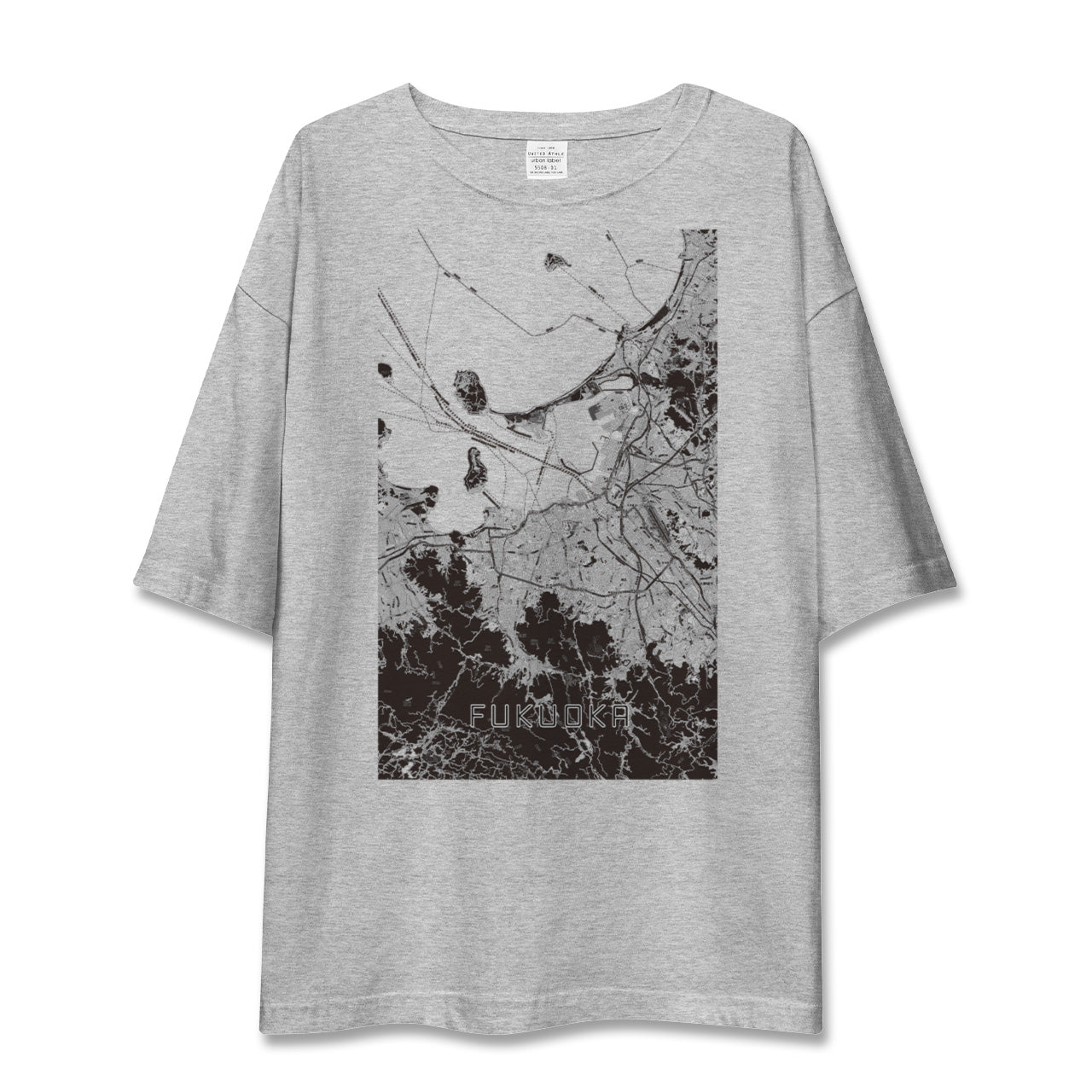 【福岡(福岡県)】地図柄ビッグシルエットTシャツ
