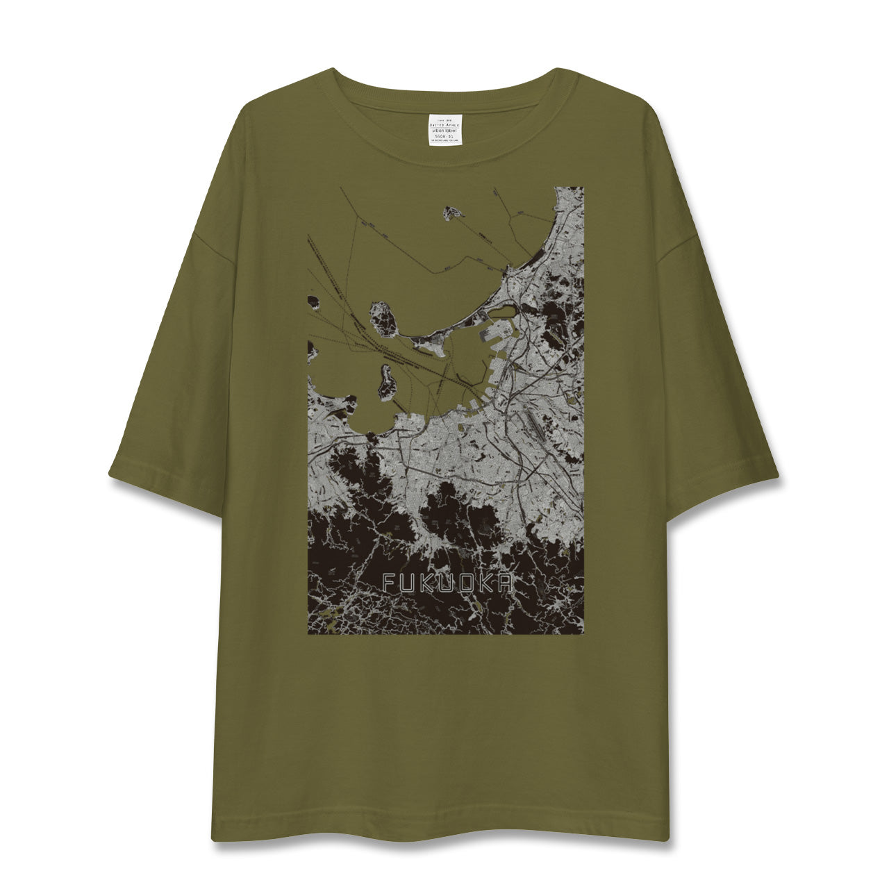 【福岡(福岡県)】地図柄ビッグシルエットTシャツ