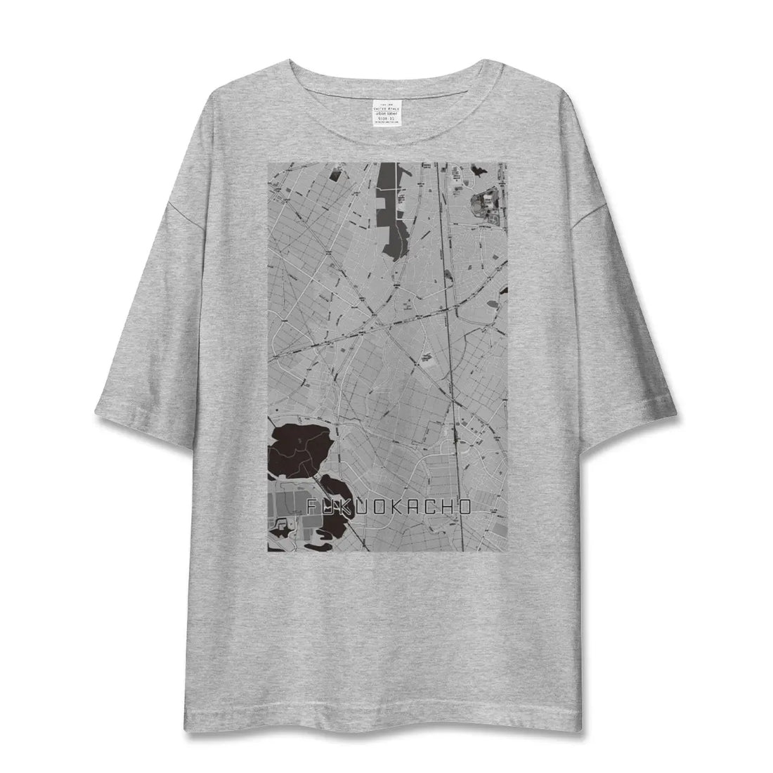 【福岡町(愛知県)】地図柄ビッグシルエットTシャツ