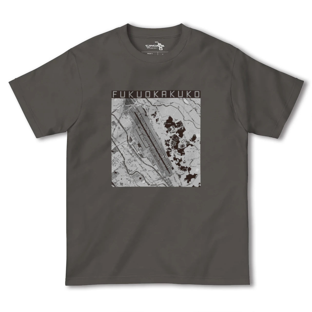 【福岡空港(福岡県)】地図柄ヘビーウェイトTシャツ