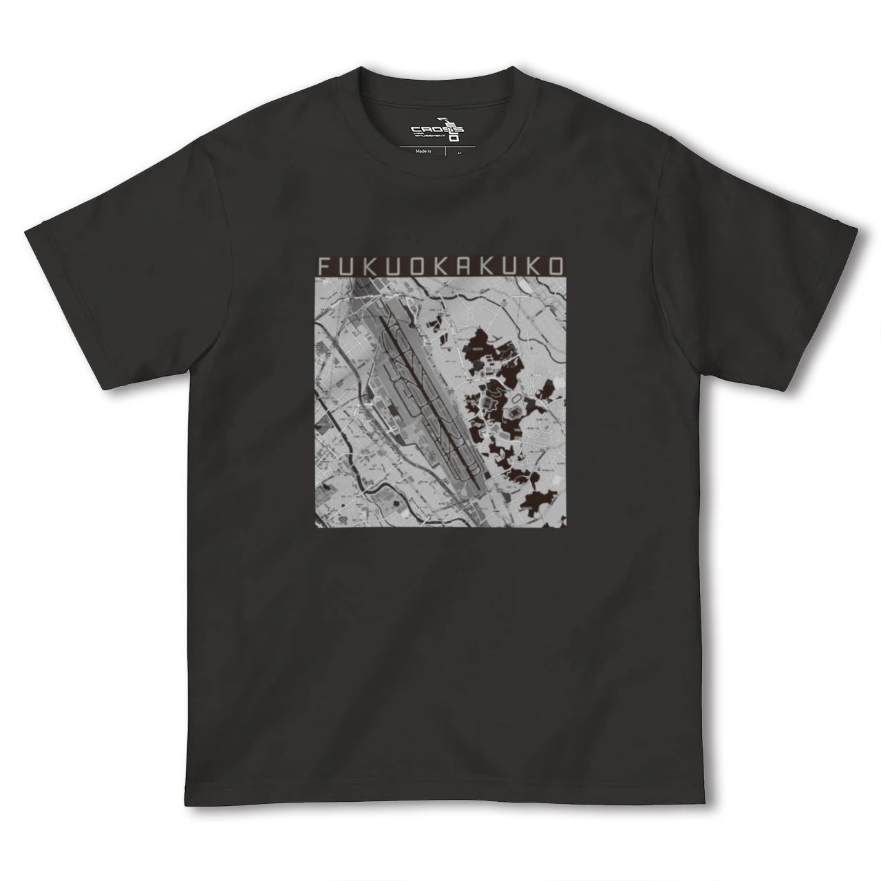 【福岡空港(福岡県)】地図柄ヘビーウェイトTシャツ