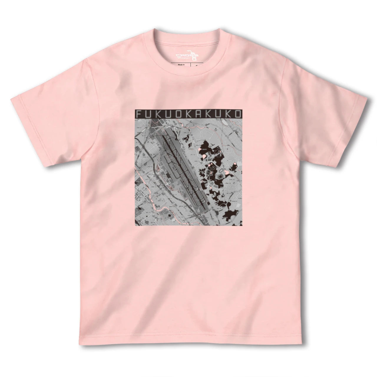 【福岡空港(福岡県)】地図柄ヘビーウェイトTシャツ