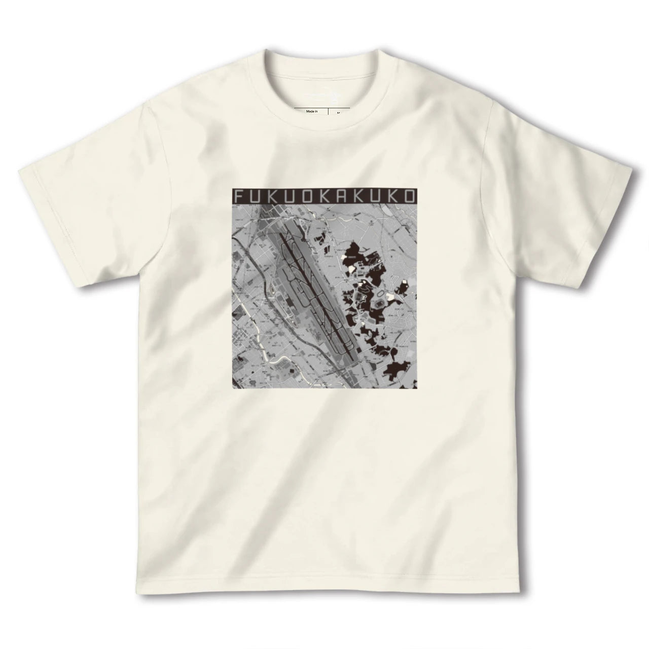 【福岡空港(福岡県)】地図柄ヘビーウェイトTシャツ