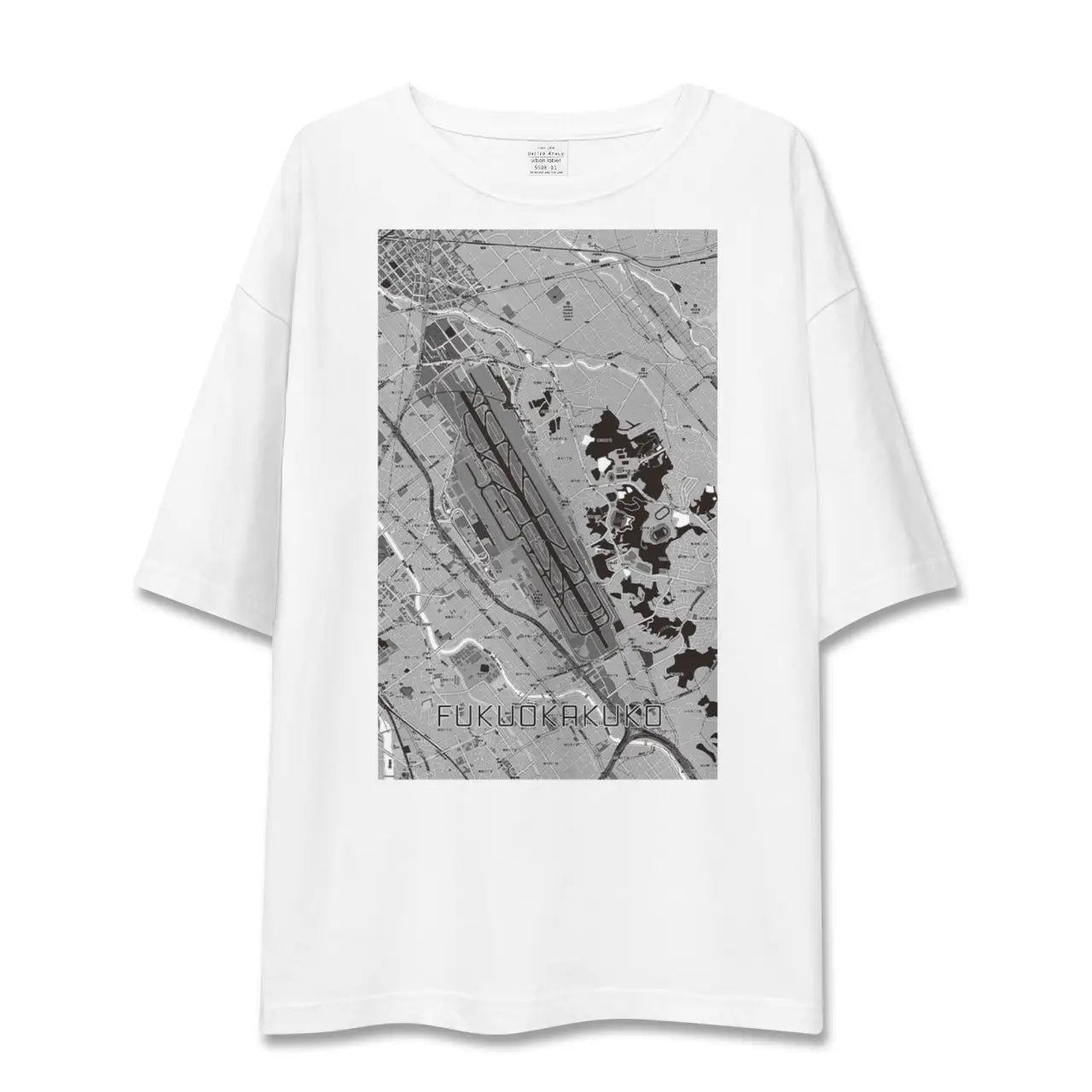【福岡空港(福岡県)】地図柄ビッグシルエットTシャツ